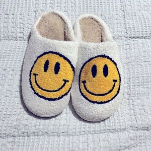 Smiley Slippers 😃 Size 10/11. Never Worn.